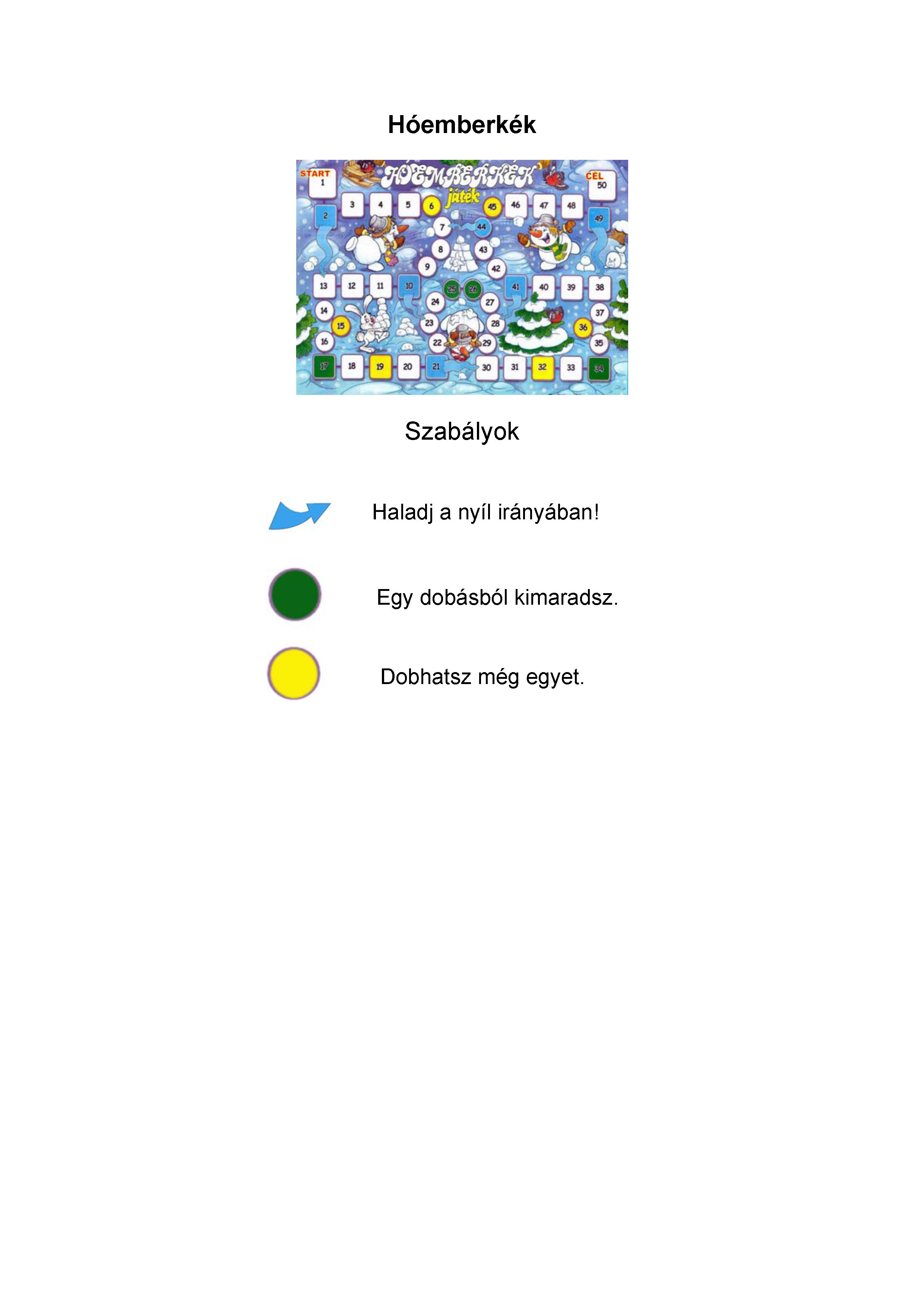 Hóemberkék játékszabálya