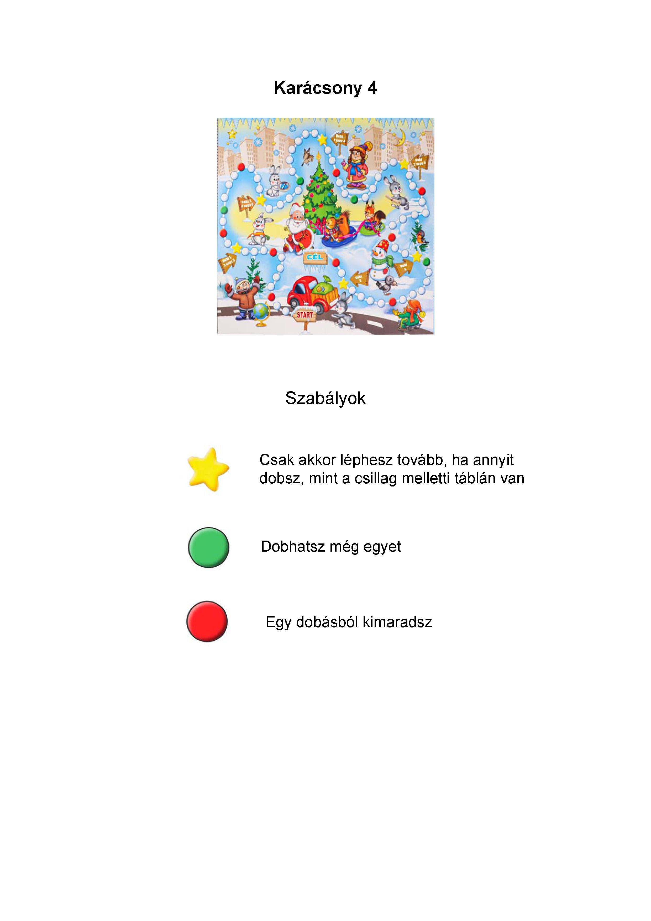 Karácsony 4  szabályok