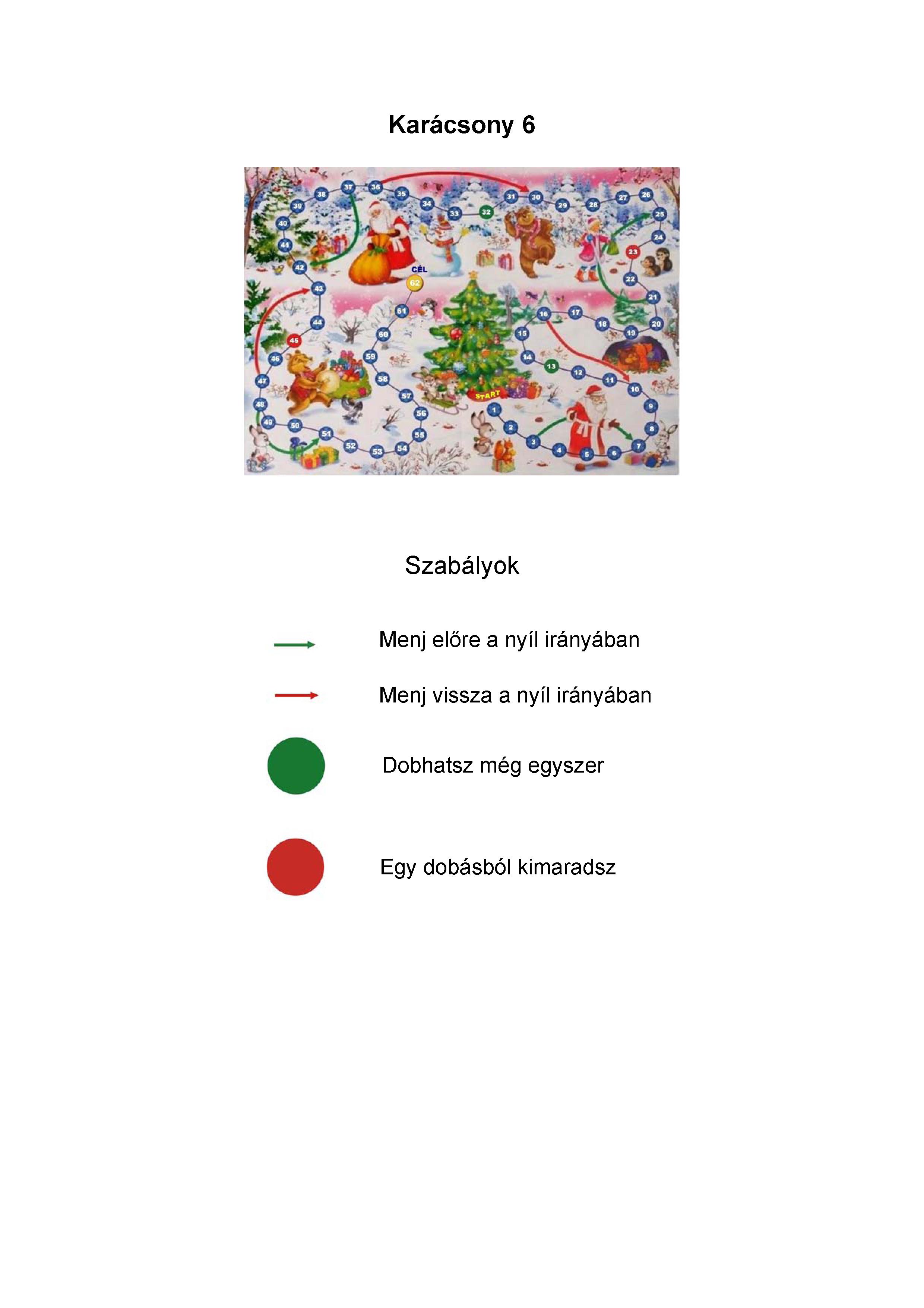 Karácsony 6  szabályok