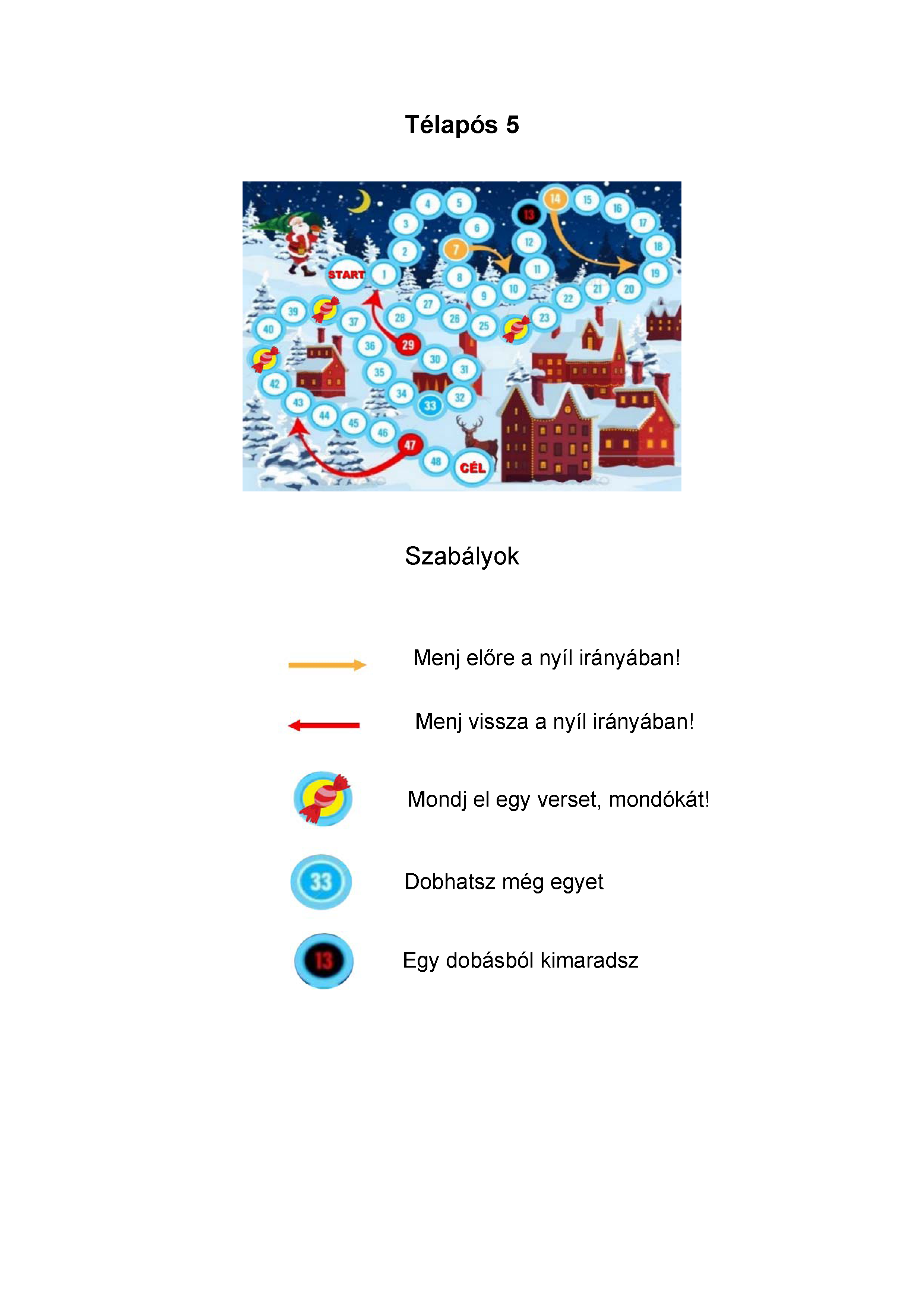 Télapós 5 szabályok