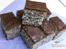 Bögrés mákos szelet