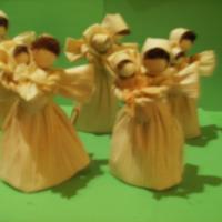 karácsonyi angyalkák rózsával