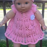 Szonja baba horgolt garnitúrája