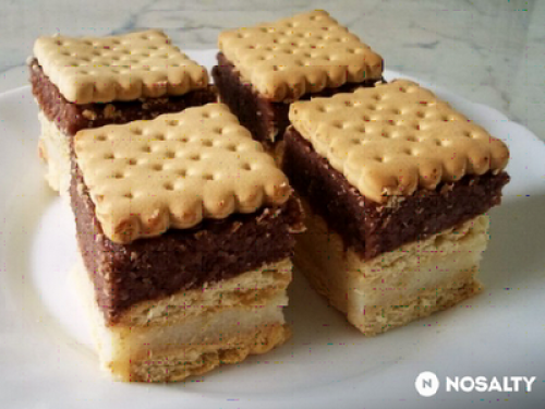 Tejbegrízes-kekszes süti